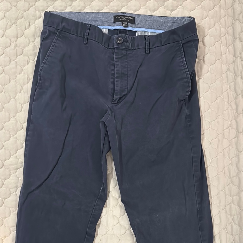 Alfani Blue Chinos with Straight Leg Fit